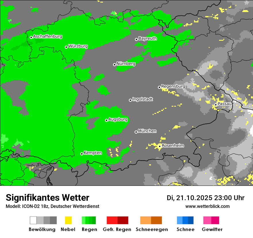 Modellkarten Signifikantes Wetter