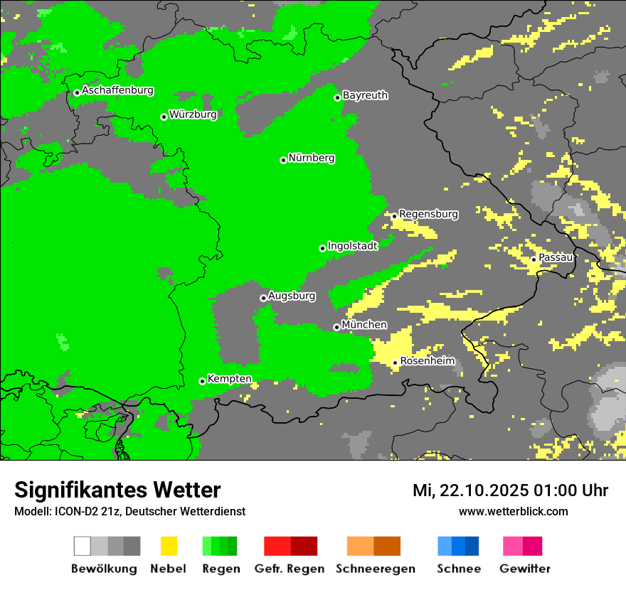 Modellkarten Signifikantes Wetter