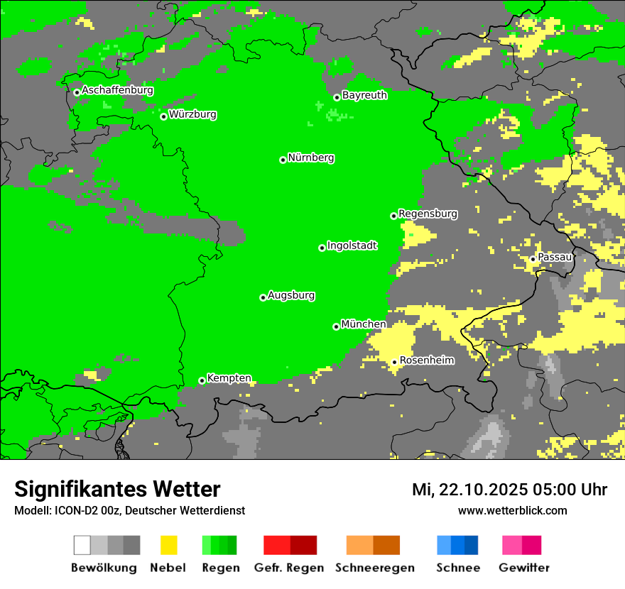 Modellkarten Signifikantes Wetter