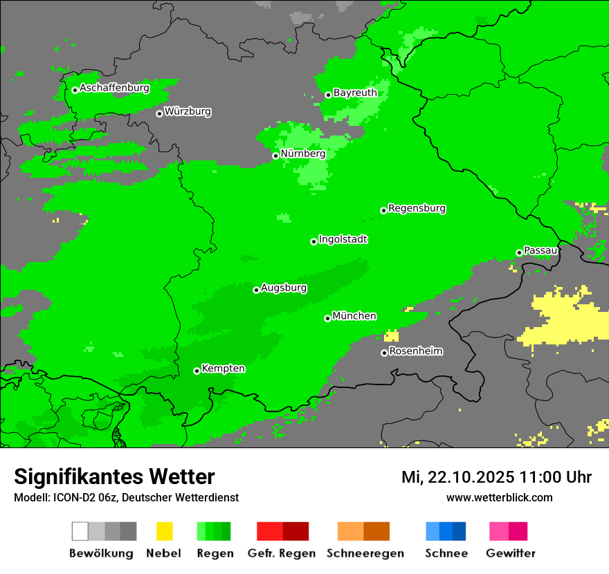 Modellkarten Signifikantes Wetter