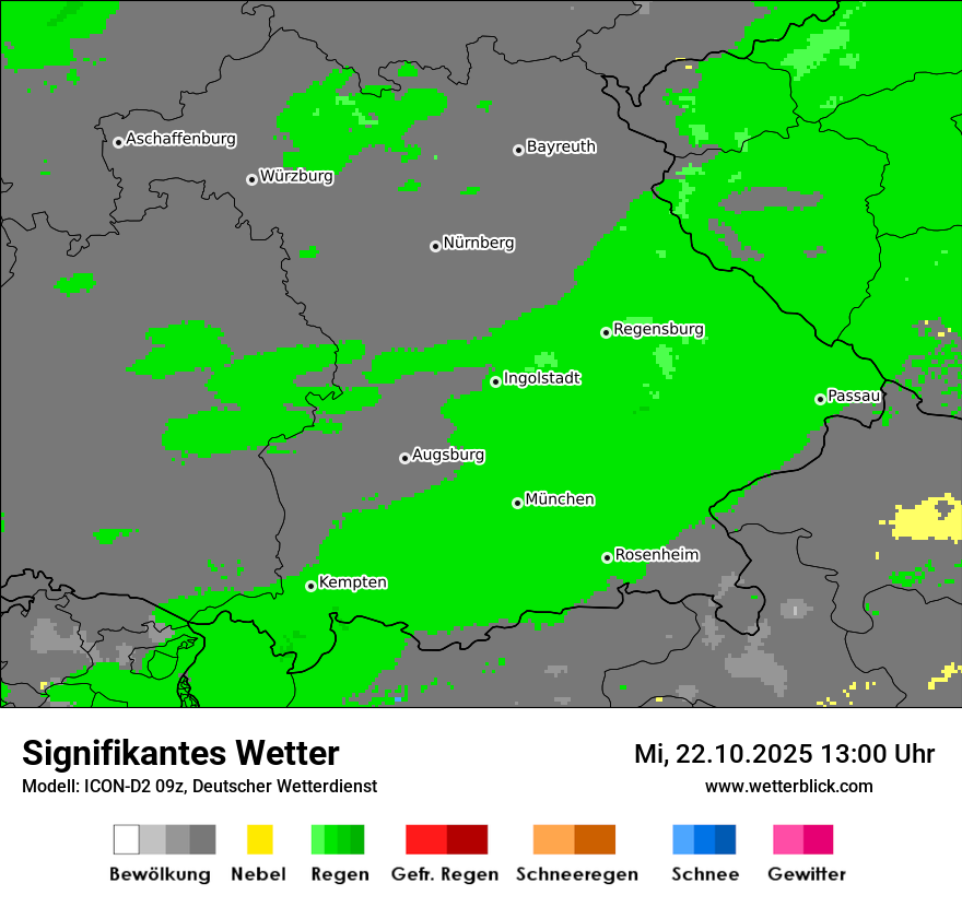 Modellkarten Signifikantes Wetter