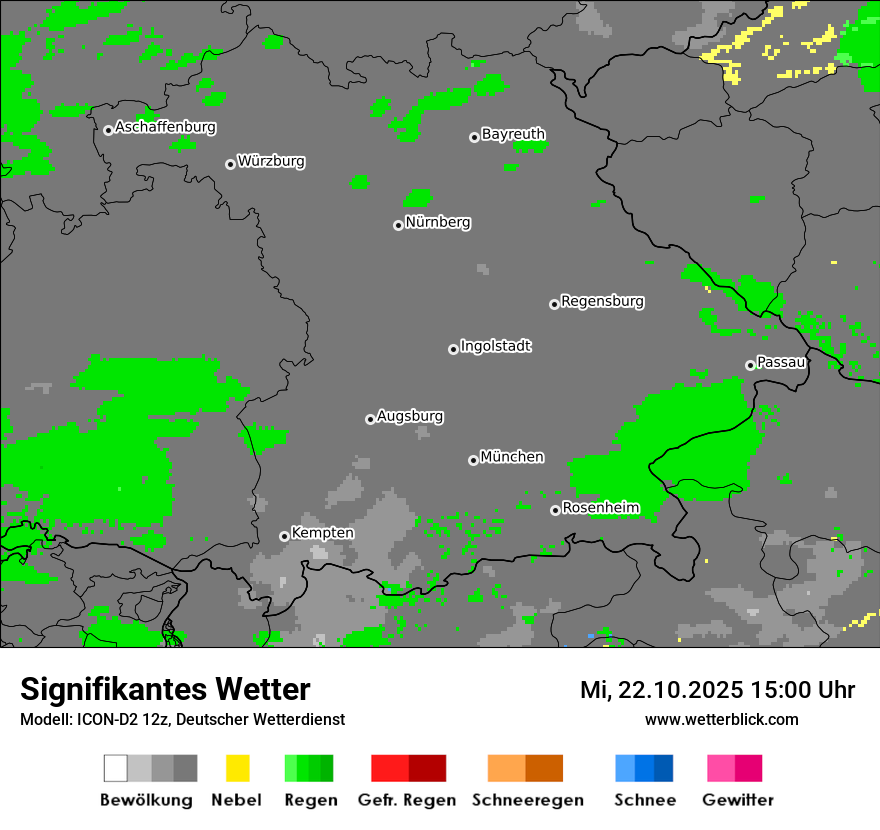 Modellkarten Signifikantes Wetter