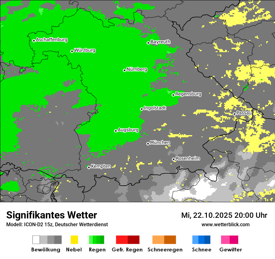 Modellkarten Signifikantes Wetter
