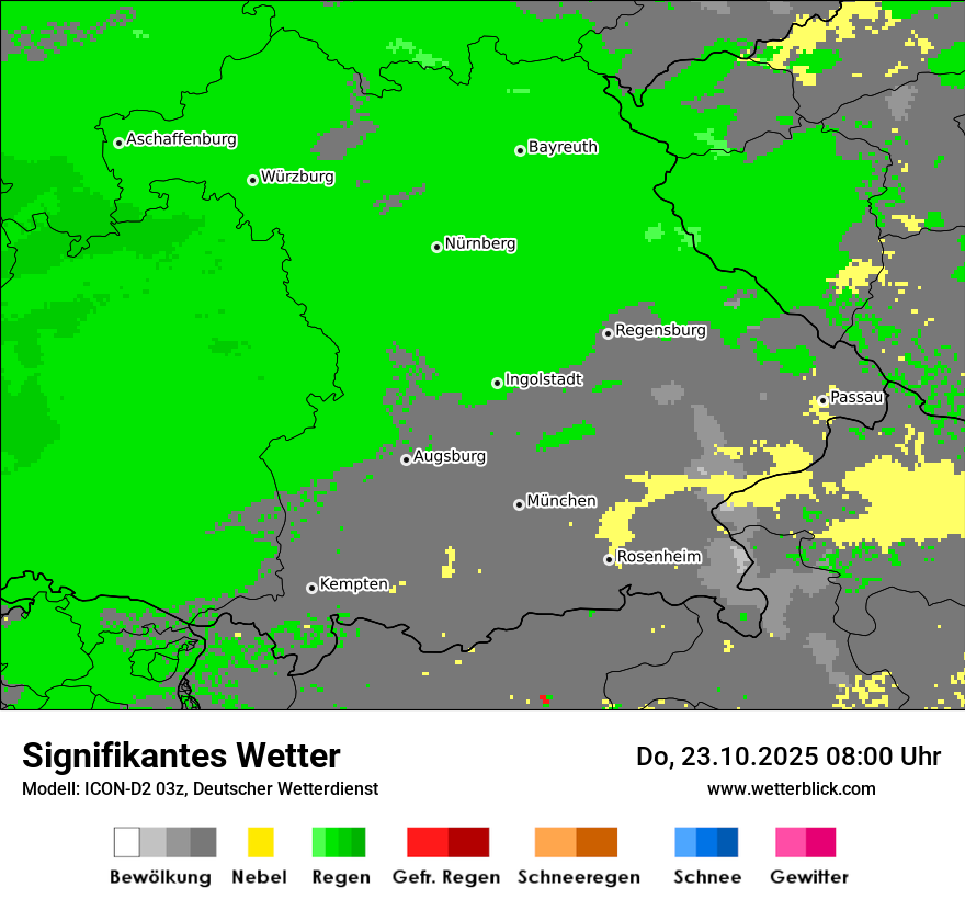 Modellkarten Signifikantes Wetter