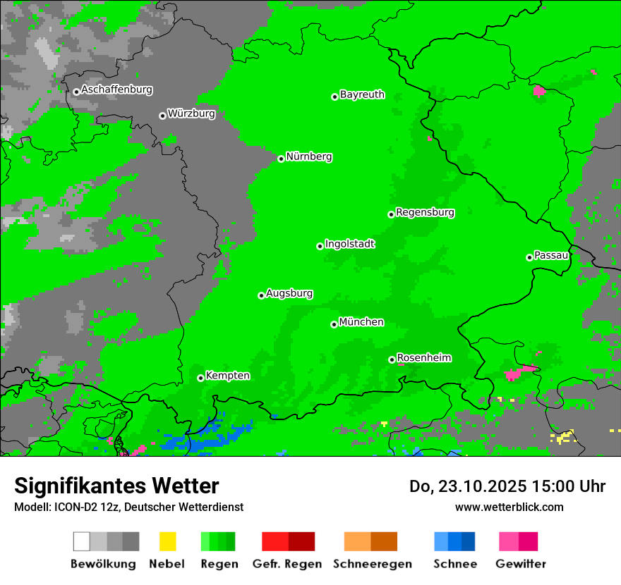 Modellkarten Signifikantes Wetter