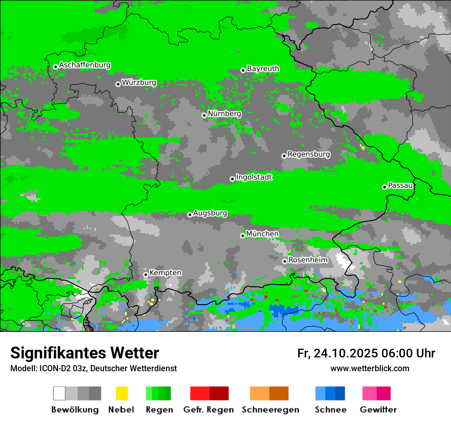Modellkarten Signifikantes Wetter