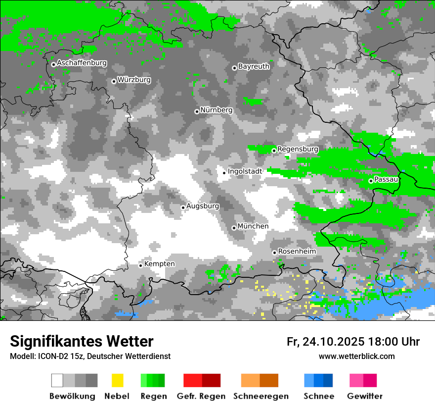 Modellkarten Signifikantes Wetter