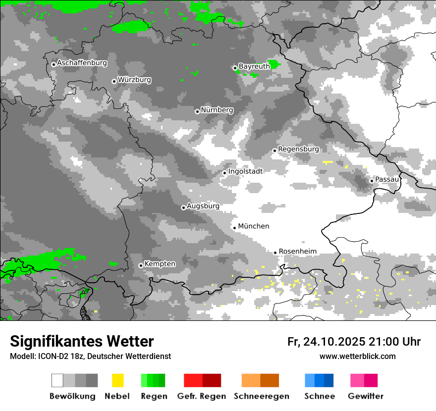 Modellkarten Signifikantes Wetter