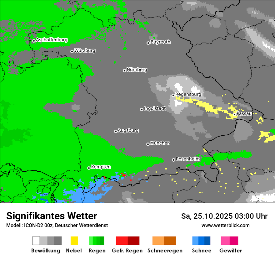 Modellkarten Signifikantes Wetter
