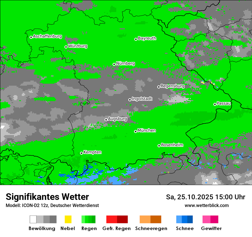 Modellkarten Signifikantes Wetter