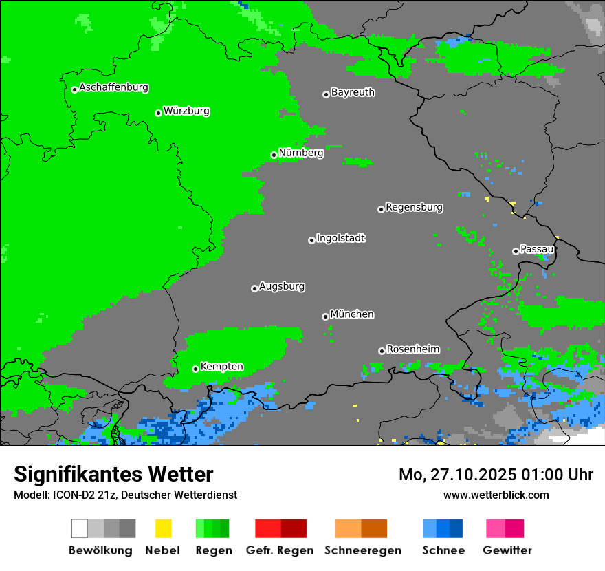 Modellkarten Signifikantes Wetter