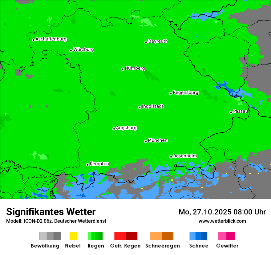 Modellkarten Signifikantes Wetter