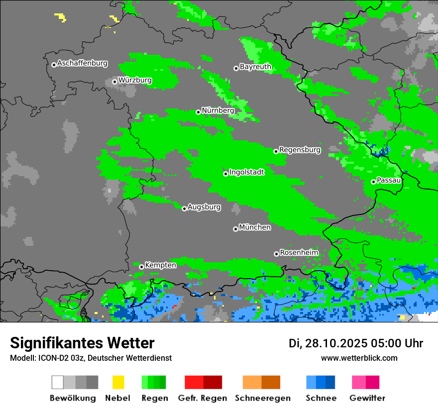 Modellkarten Signifikantes Wetter