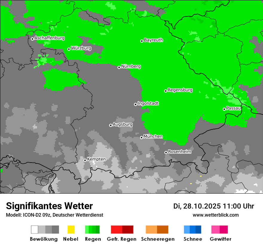 Modellkarten Signifikantes Wetter