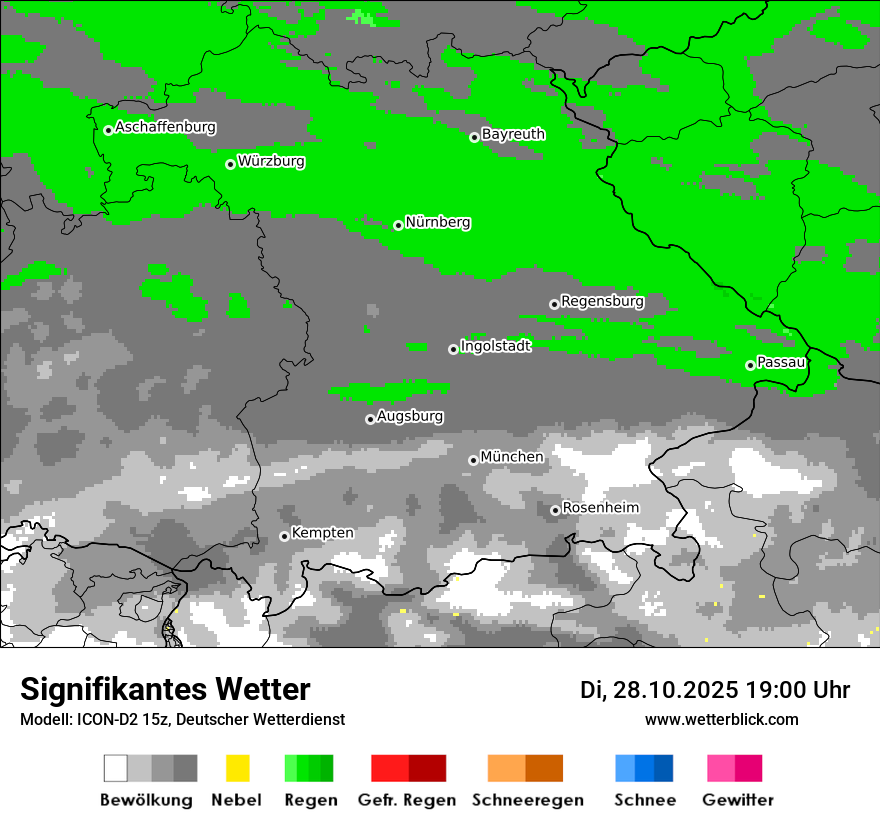 Modellkarten Signifikantes Wetter