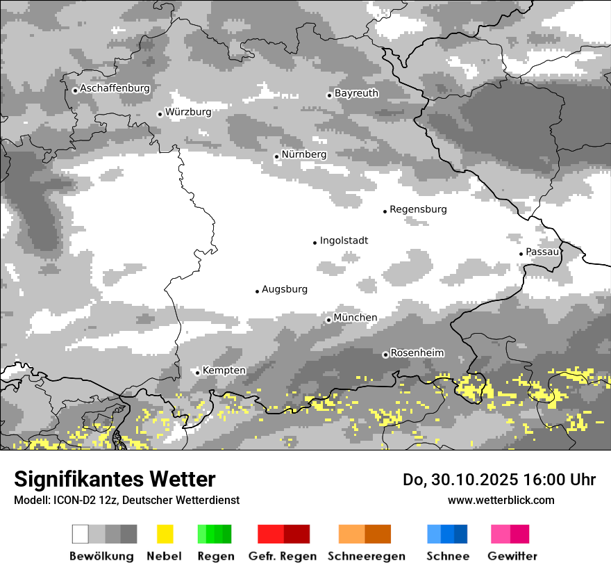 Modellkarten Signifikantes Wetter
