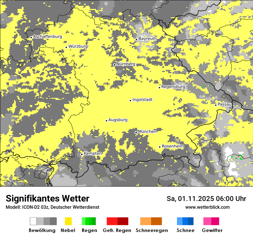 Modellkarten Signifikantes Wetter
