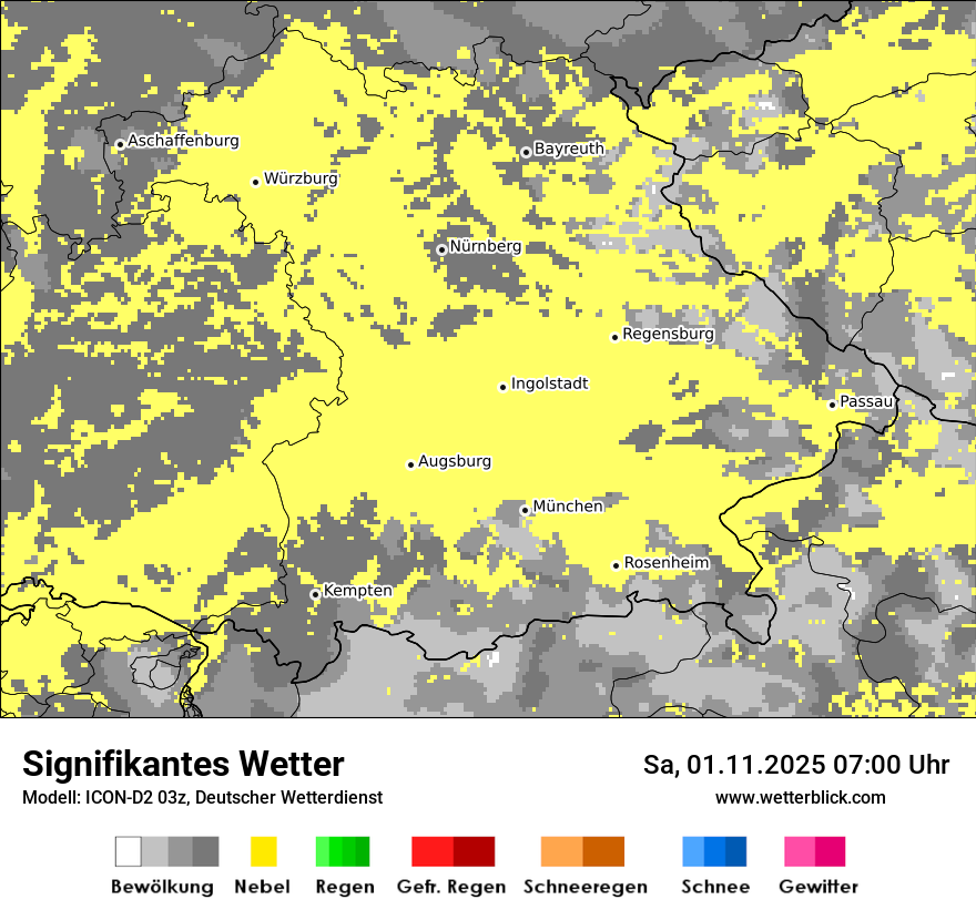 Modellkarten Signifikantes Wetter