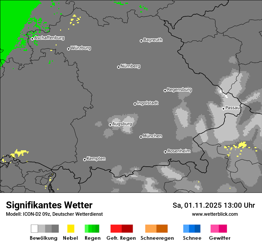 Modellkarten Signifikantes Wetter