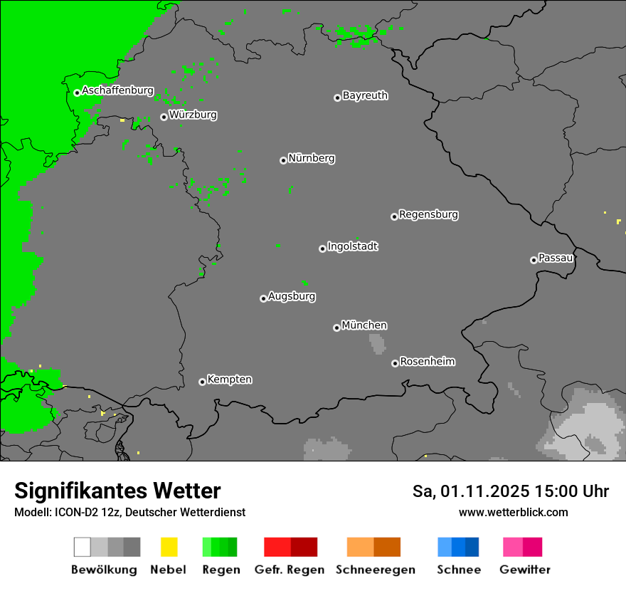 Modellkarten Signifikantes Wetter