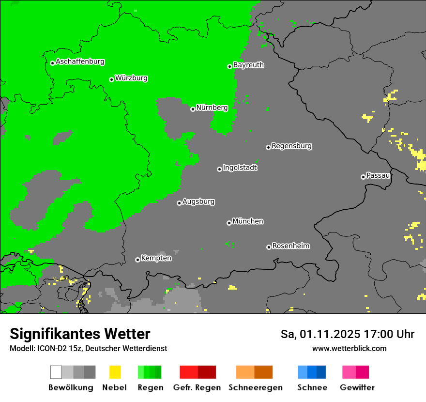 Modellkarten Signifikantes Wetter
