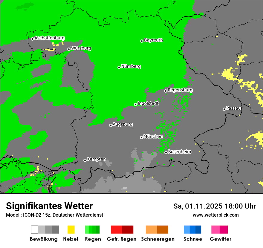 Modellkarten Signifikantes Wetter