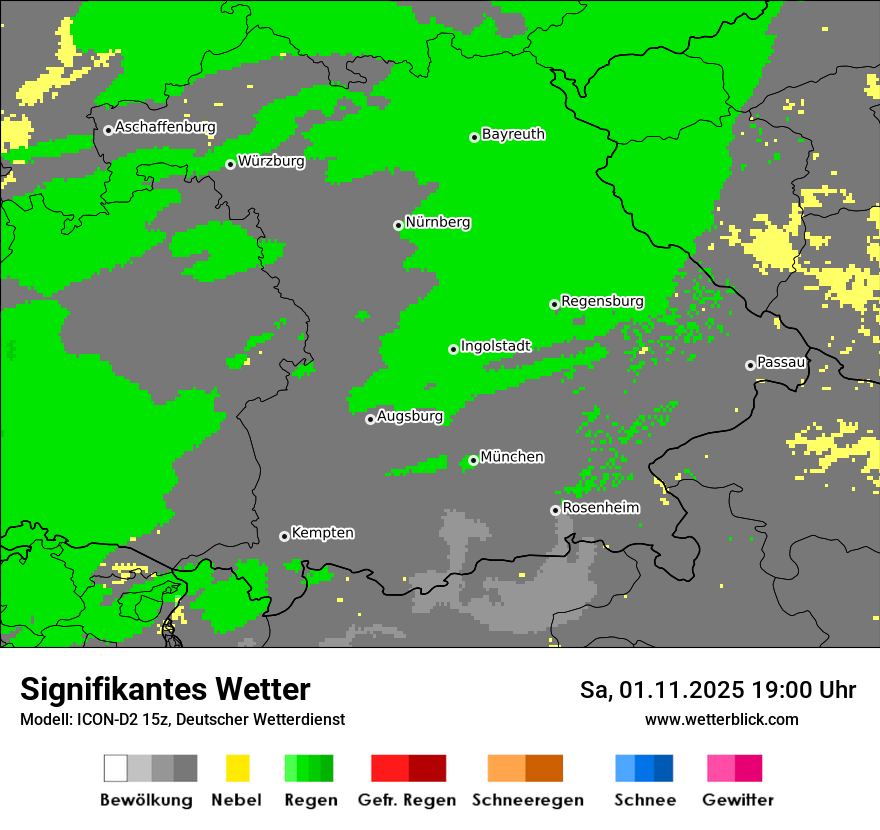 Modellkarten Signifikantes Wetter