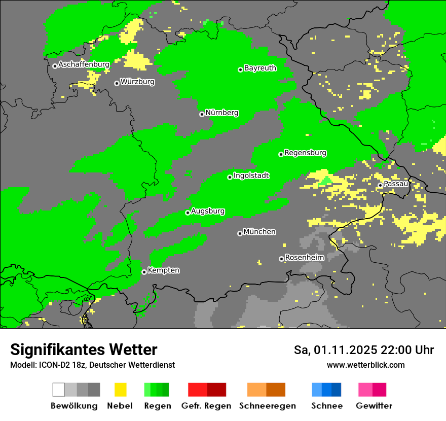 Modellkarten Signifikantes Wetter