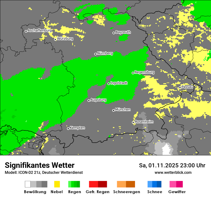 Modellkarten Signifikantes Wetter