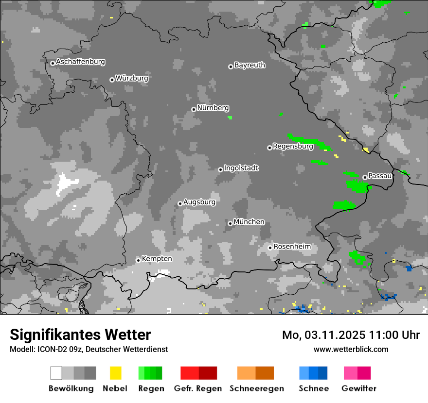 Modellkarten Signifikantes Wetter