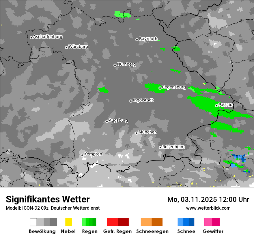 Modellkarten Signifikantes Wetter