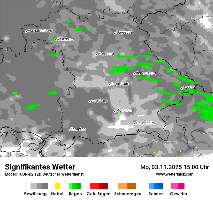 Modellkarten Signifikantes Wetter