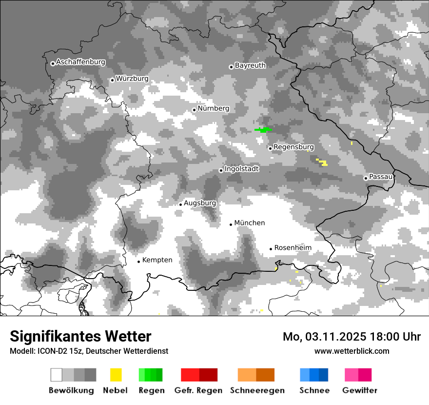 Modellkarten Signifikantes Wetter
