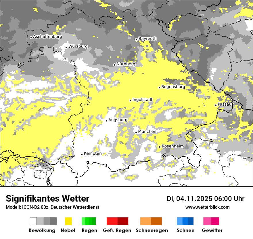 Modellkarten Signifikantes Wetter
