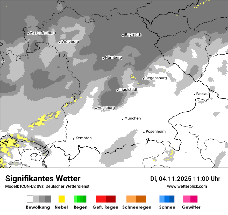 Modellkarten Signifikantes Wetter