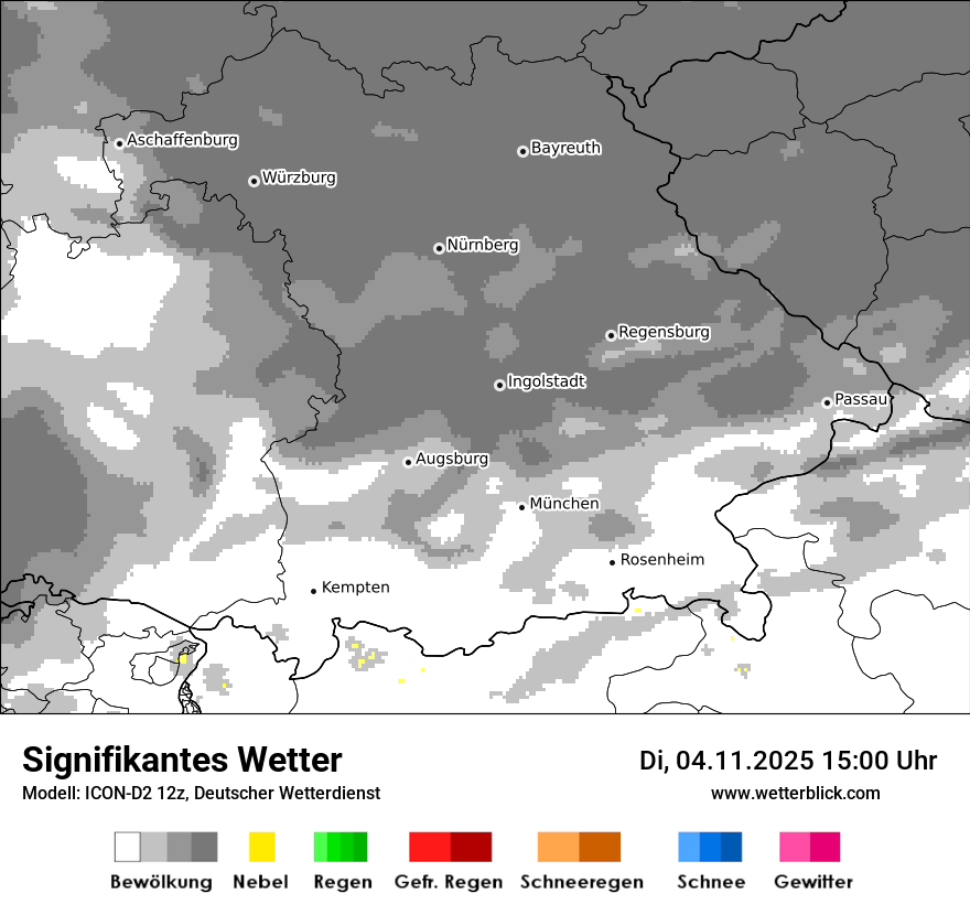 Modellkarten Signifikantes Wetter