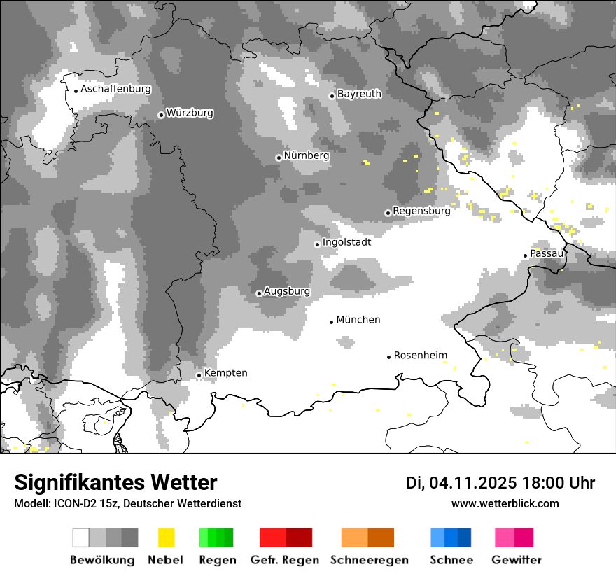 Modellkarten Signifikantes Wetter