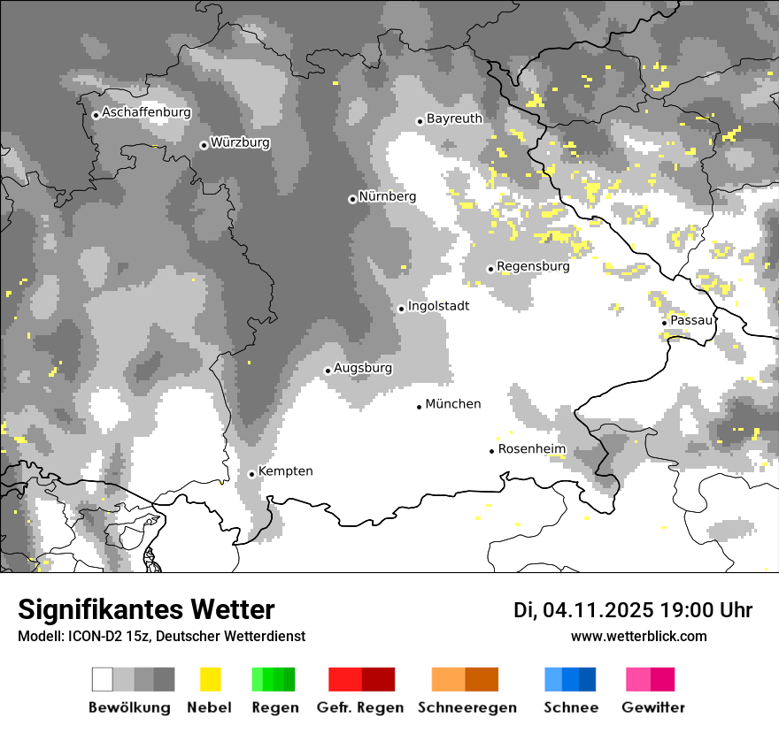 Modellkarten Signifikantes Wetter