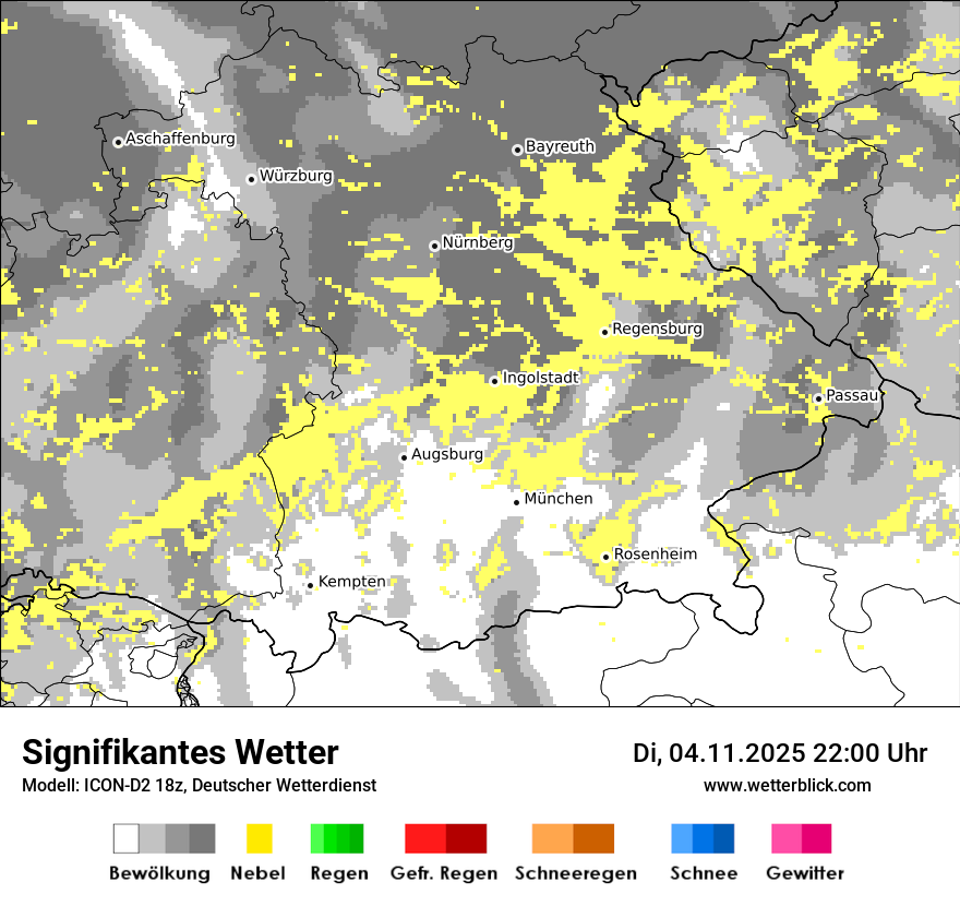 Modellkarten Signifikantes Wetter