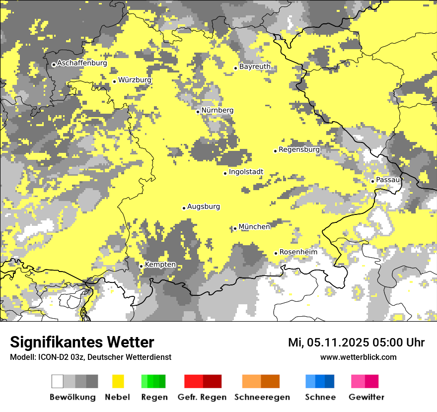 Modellkarten Signifikantes Wetter