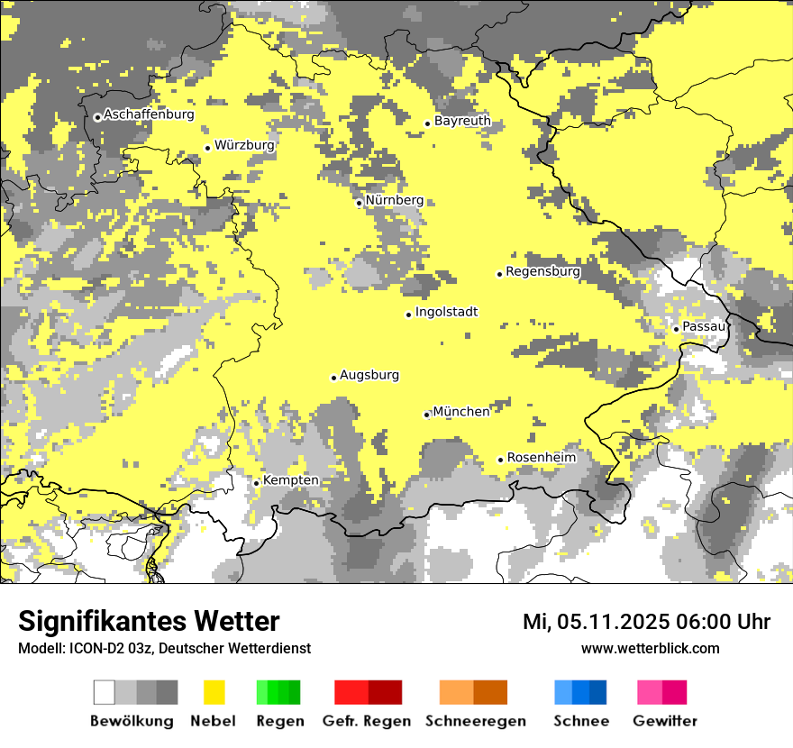 Modellkarten Signifikantes Wetter