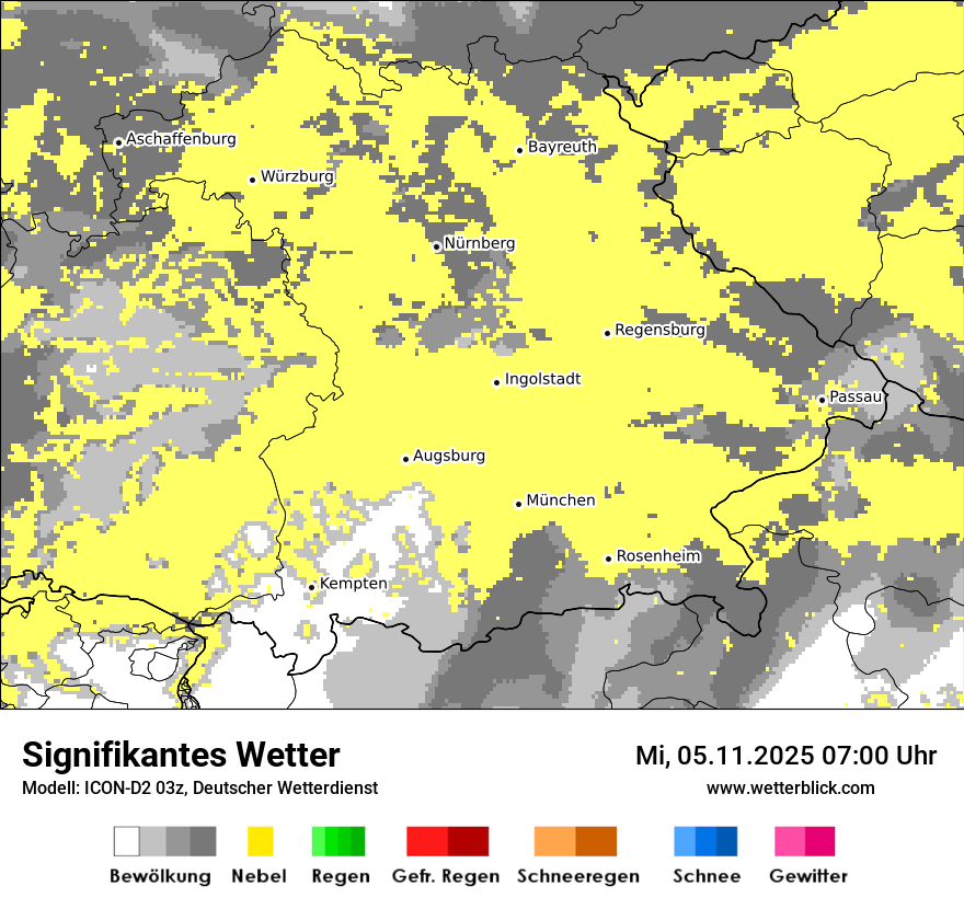 Modellkarten Signifikantes Wetter