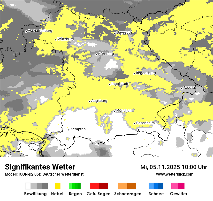 Modellkarten Signifikantes Wetter