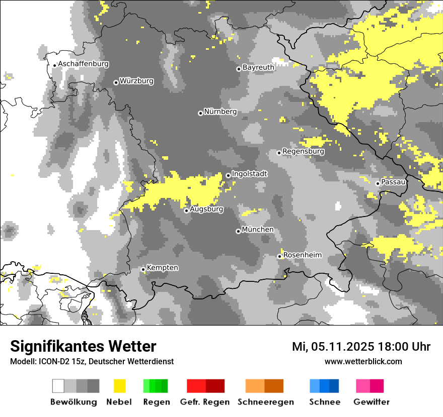 Modellkarten Signifikantes Wetter