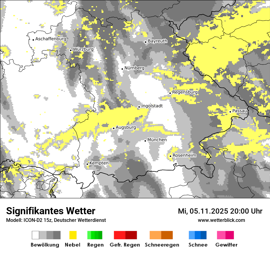Modellkarten Signifikantes Wetter