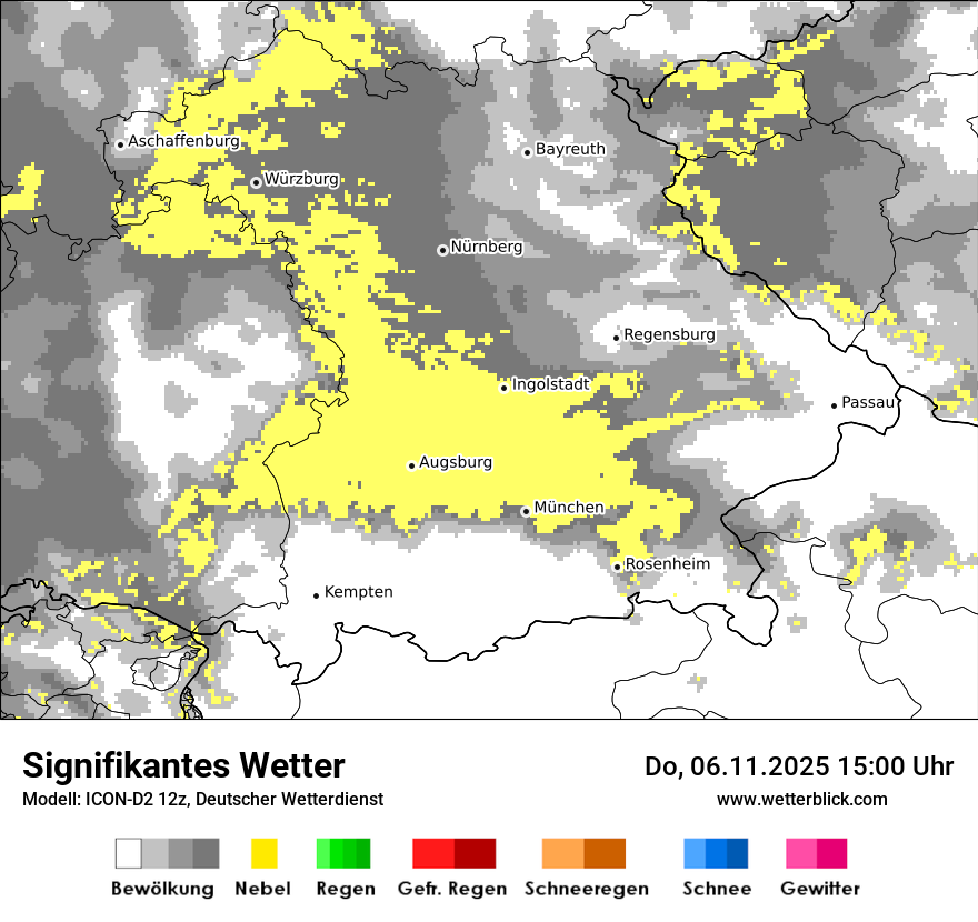Modellkarten Signifikantes Wetter