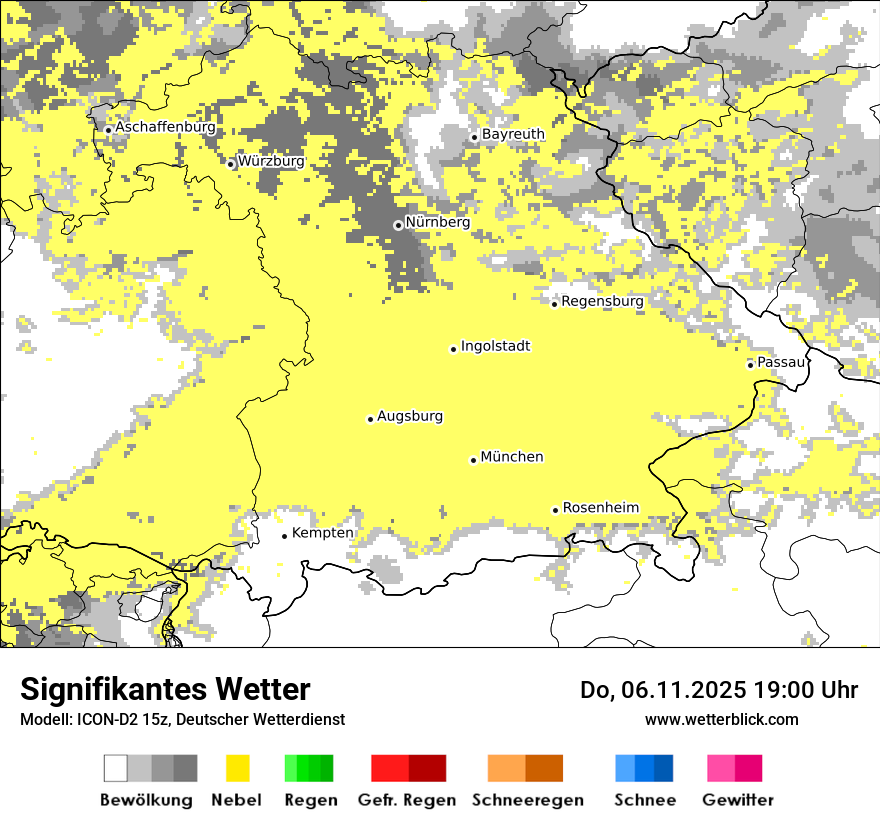Modellkarten Signifikantes Wetter