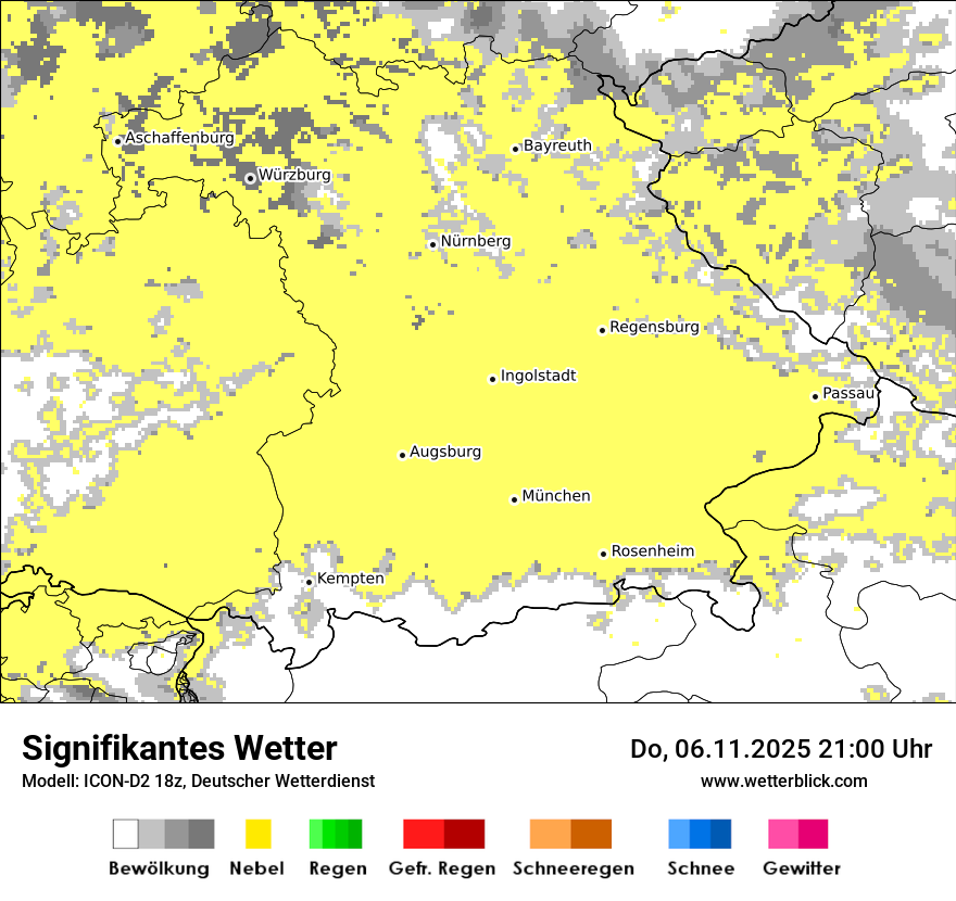 Modellkarten Signifikantes Wetter
