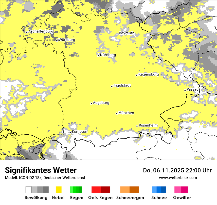 Modellkarten Signifikantes Wetter