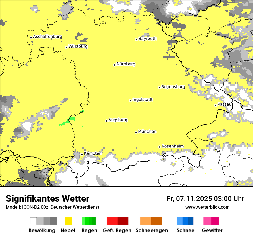 Modellkarten Signifikantes Wetter